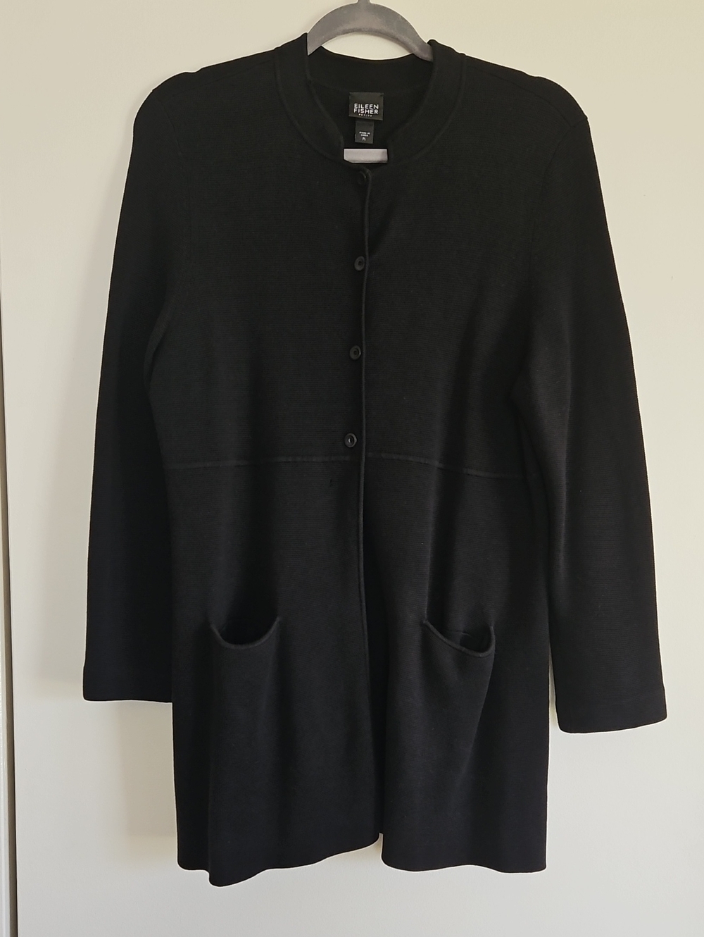 Eileen Fisher Silk Cardigan Size L